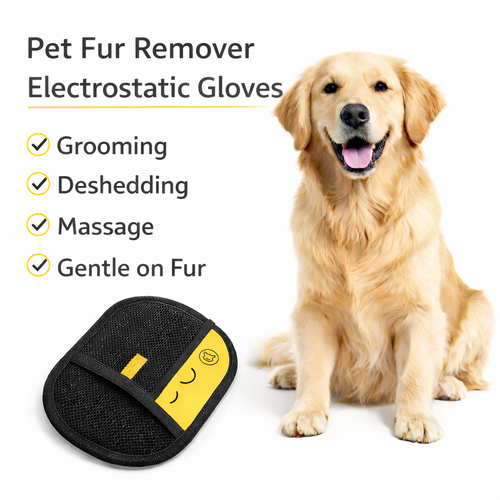 🔥HOT SALE 50% OFF🐾 Upgraded Version Pet Fur Remover Electrostatic Gloves